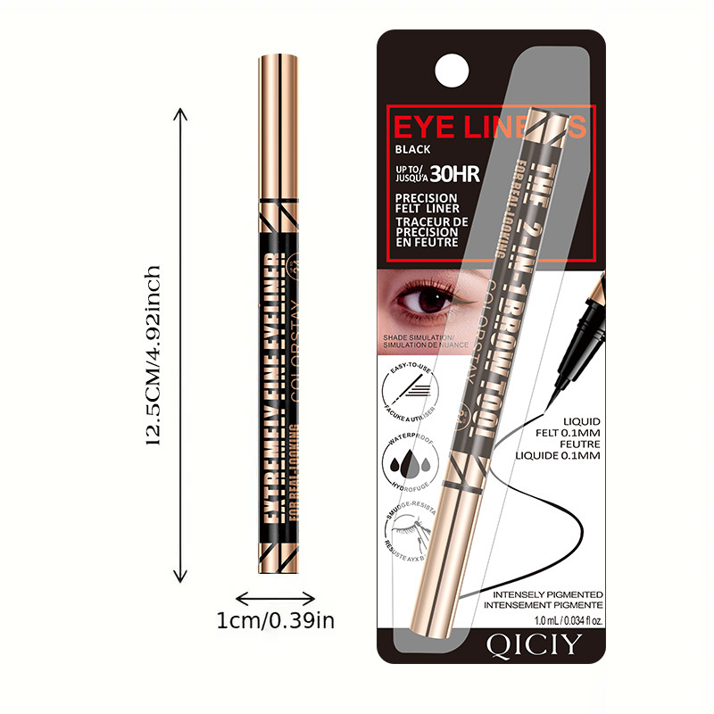 【 Cross-border Exclusive 】QICIY eyeliner Pen is waterproof, sweat-proof, quick-drying, long-lasting and does not smudge makeup. A bestseller in foreign trade Item Picture