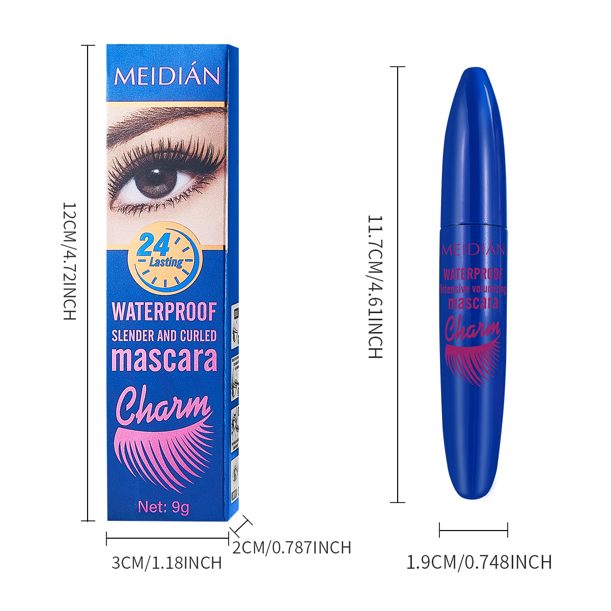 MEIDIAN Cross-border temu's best-selling mascara, light, curly, three-dimensional and waterproof mascara base, is available for wholesale export Application Scenario