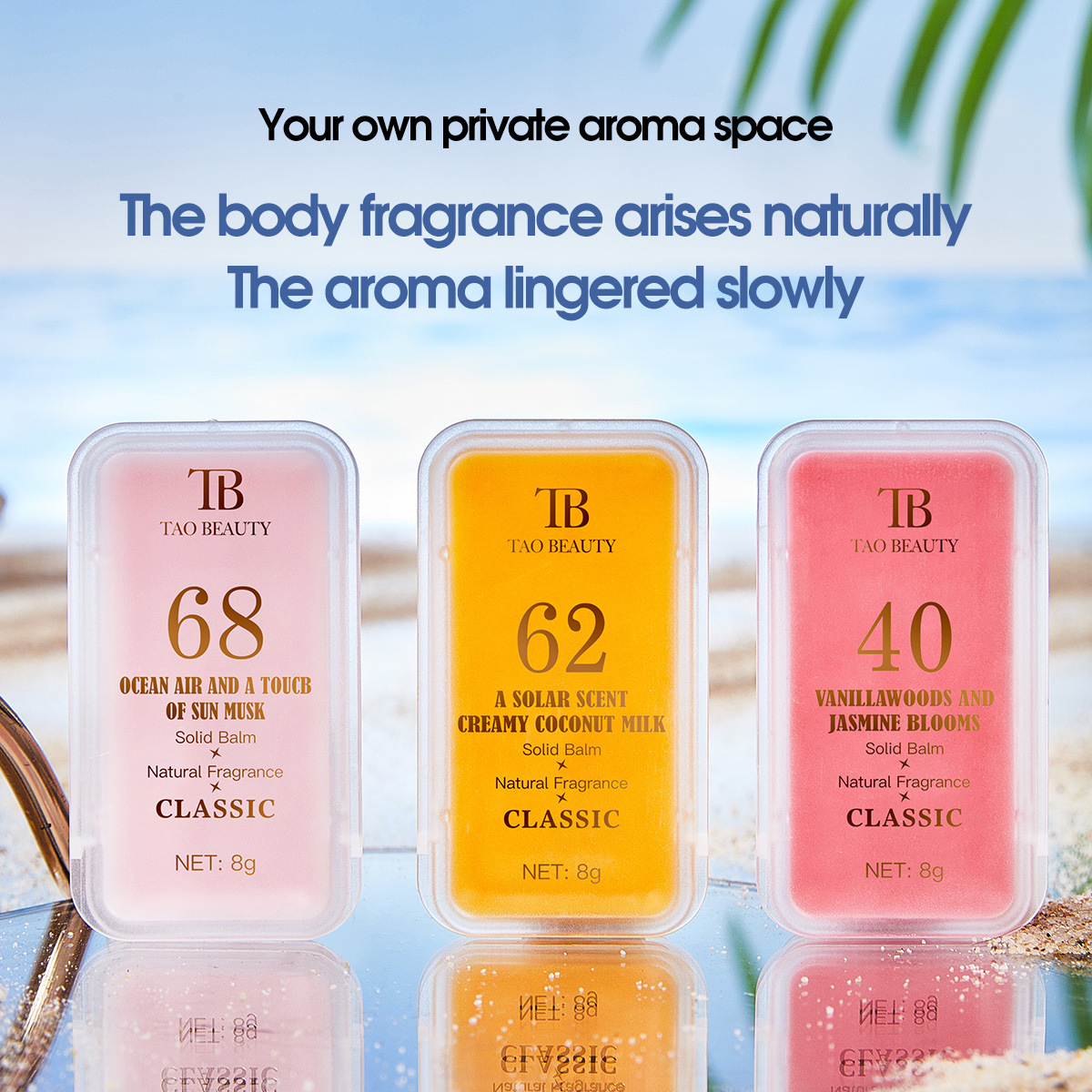 Cross-border exclusive Tao Beauty Digital Solid Perfume Balm Set Box Long-lasting Fragrance Solid Perfume Body Balm Bestseller Specification drawing