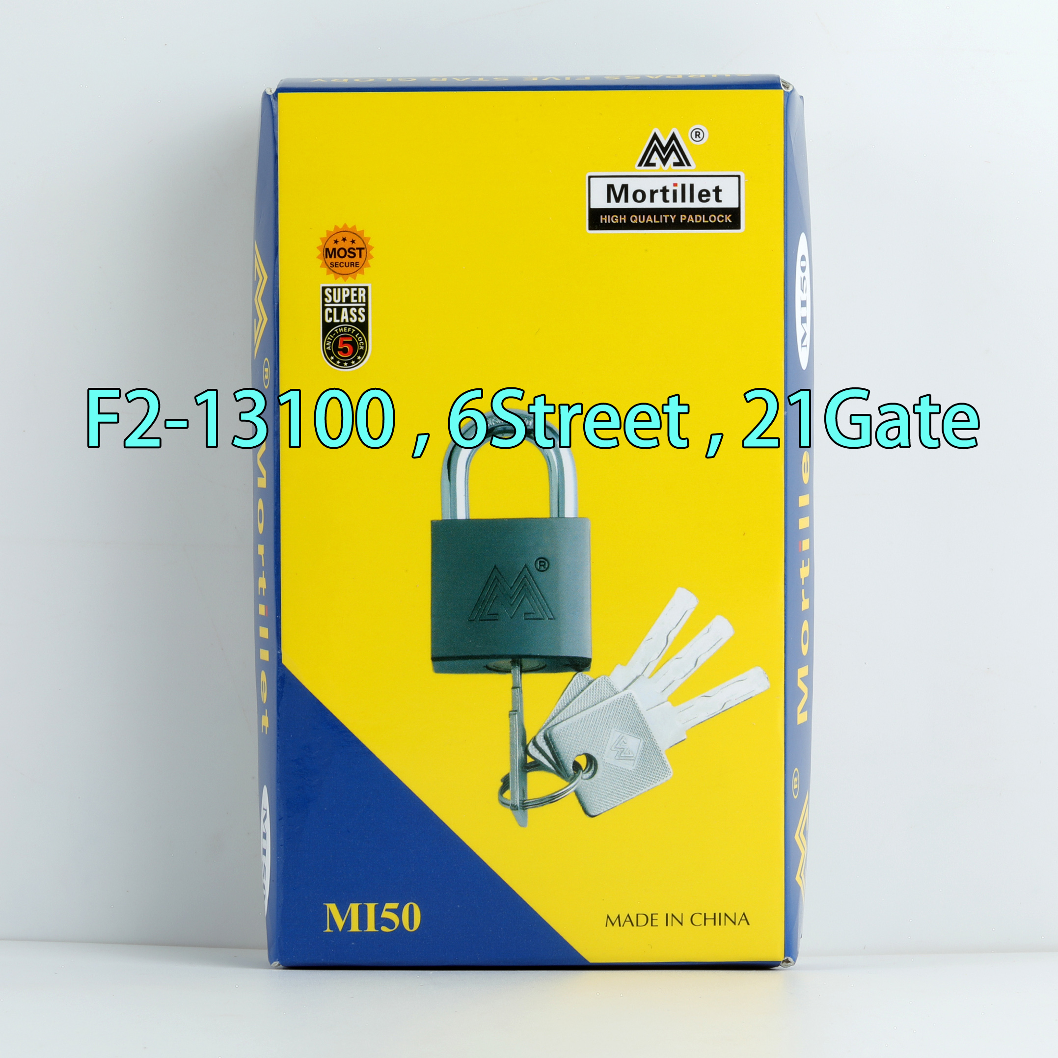 50MM padlock Mortillet door lock locks MI50