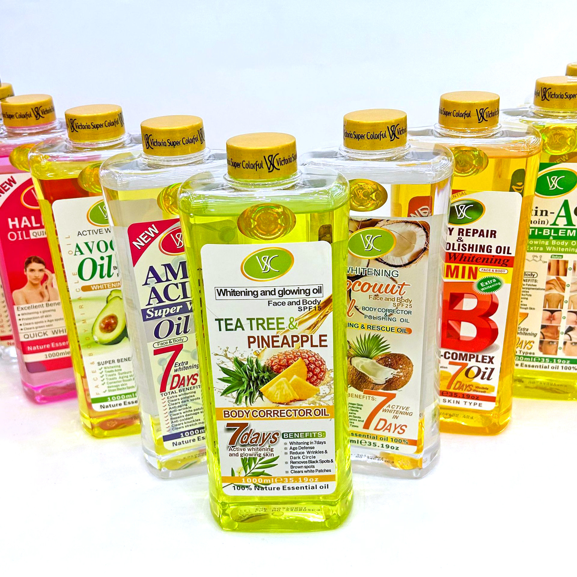 Cross-border turmeric essential Oil 1000ml Body, Face, joint massage and Manipulation Heating Oil wholesale for export details Picture