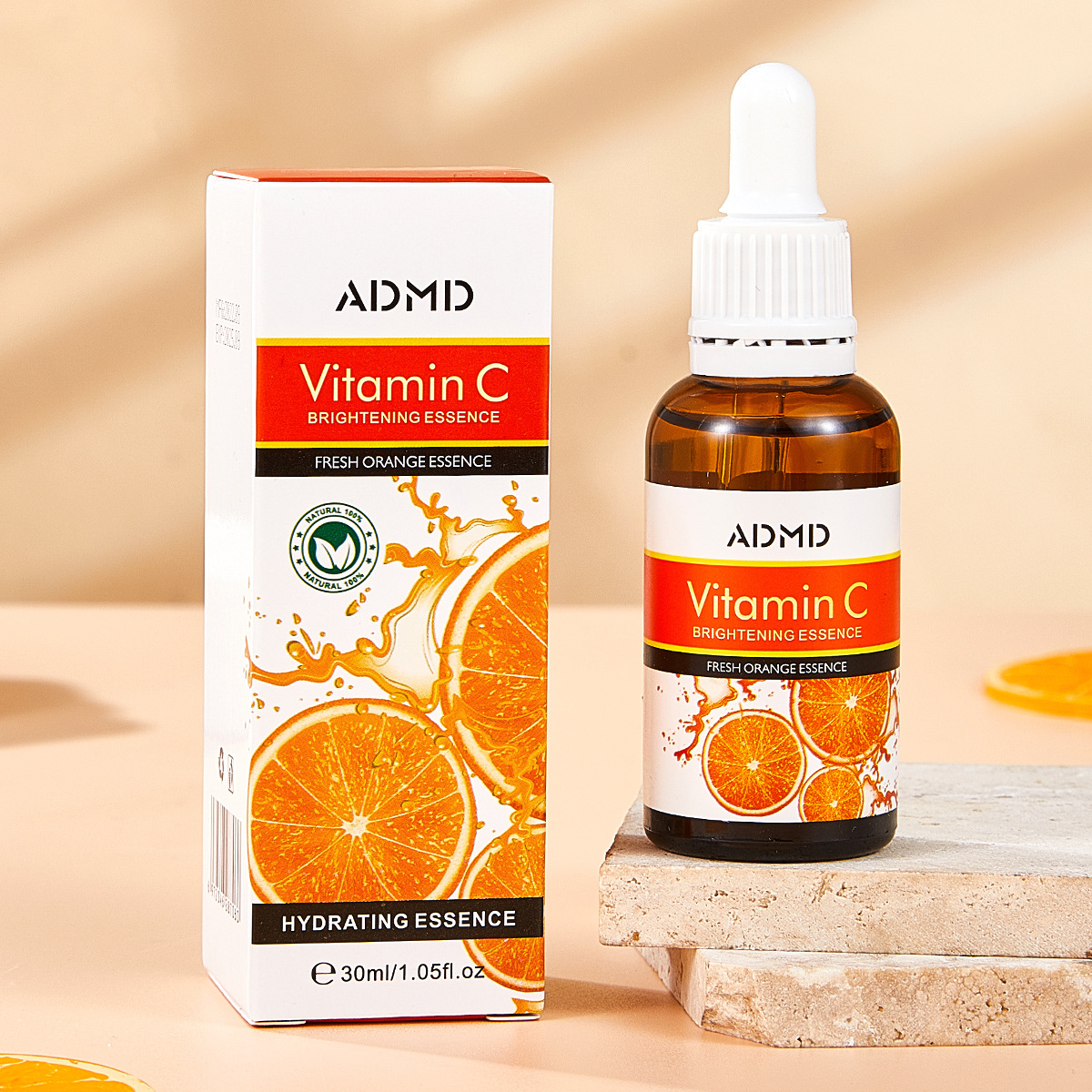 【 Cross-border Exclusive 】 Vitamin c Essence for Hydrating, Moisturizing and repairing the skin base Liquid, Youthful and delicate facial essence full figure