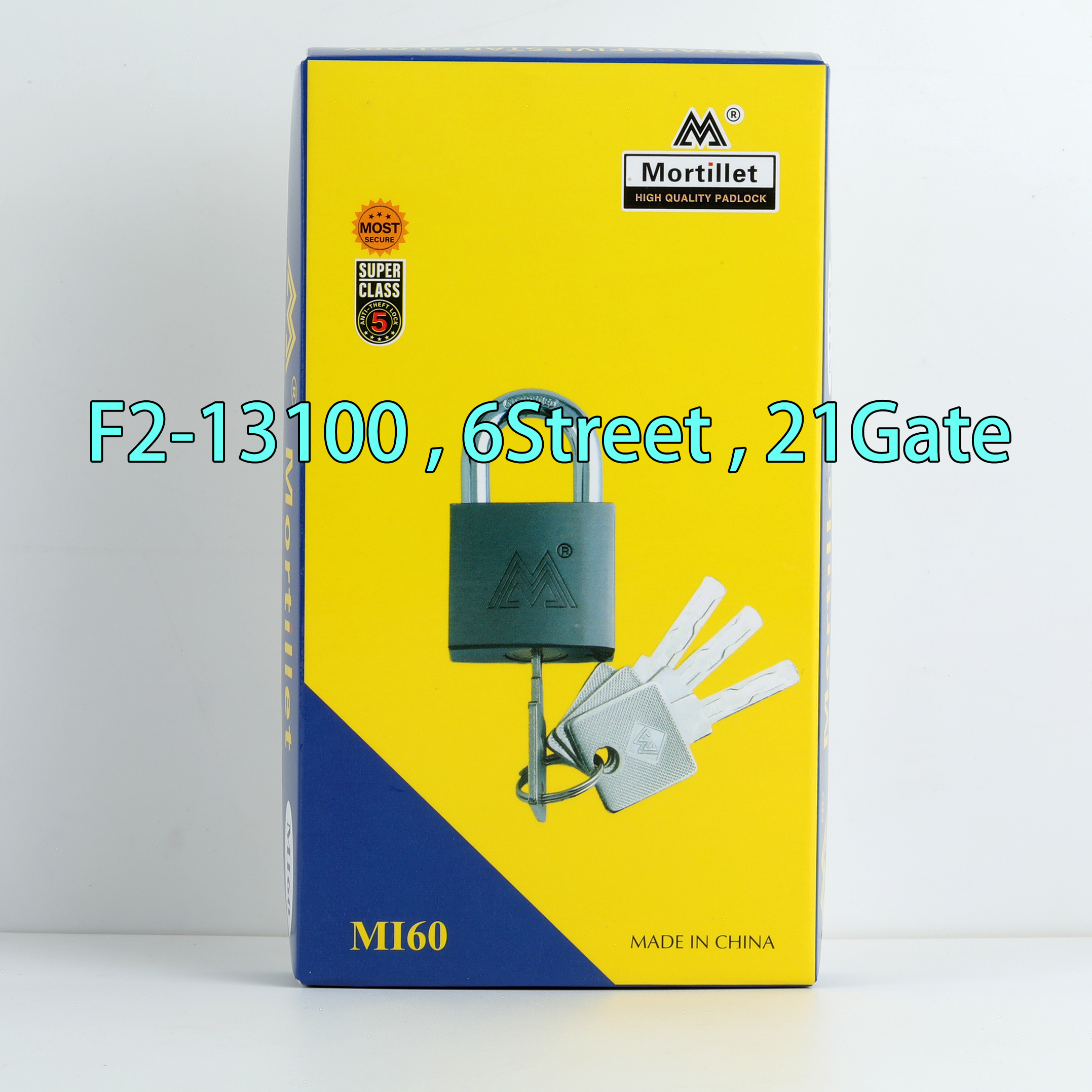60MM padlock Mortillet door lock locks MI60