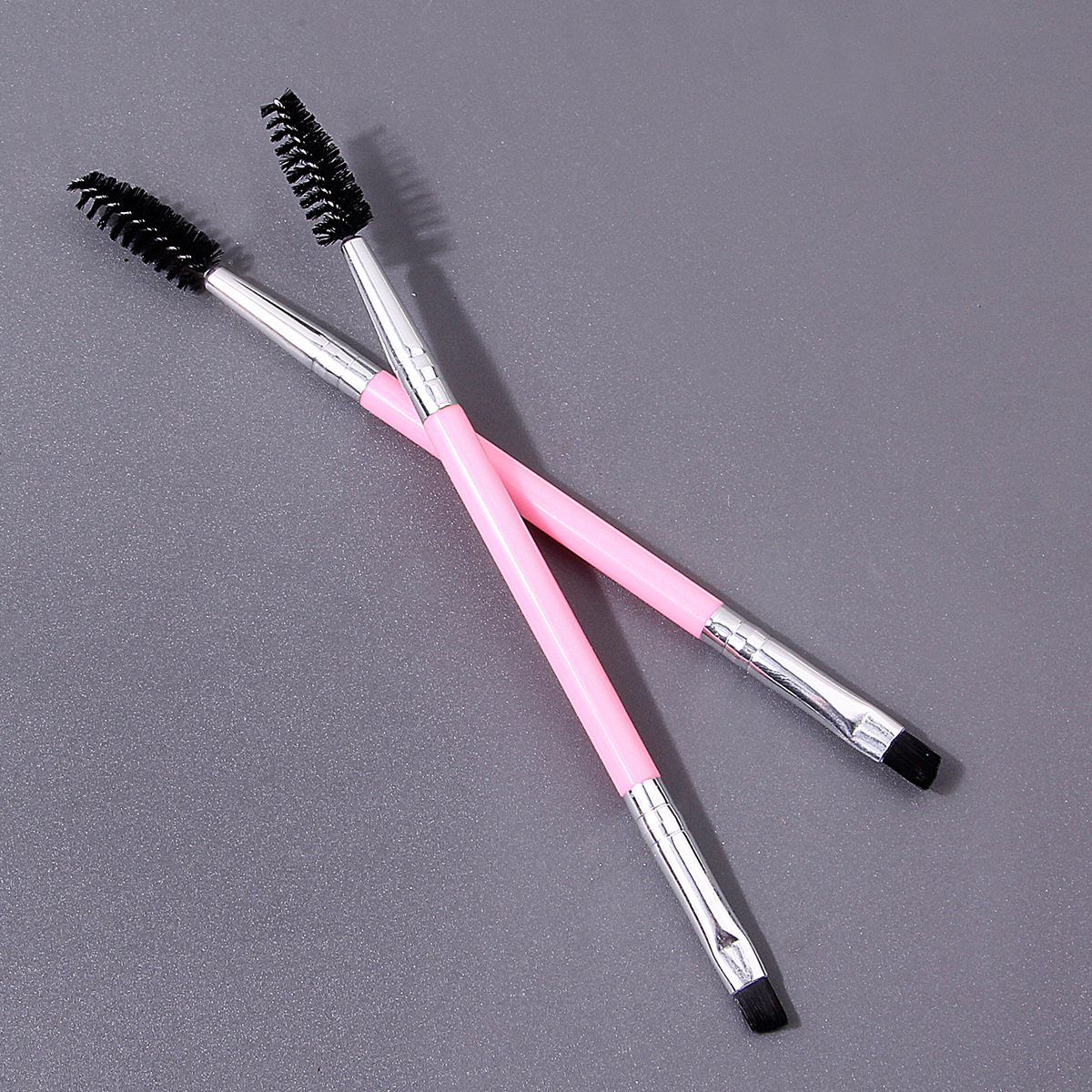 Best-selling cross-border double-headed eyebrow brush, eyelash brush, flexible brush head, mascara brush, blade eyeliner brush, makeup brush tools Item Picture