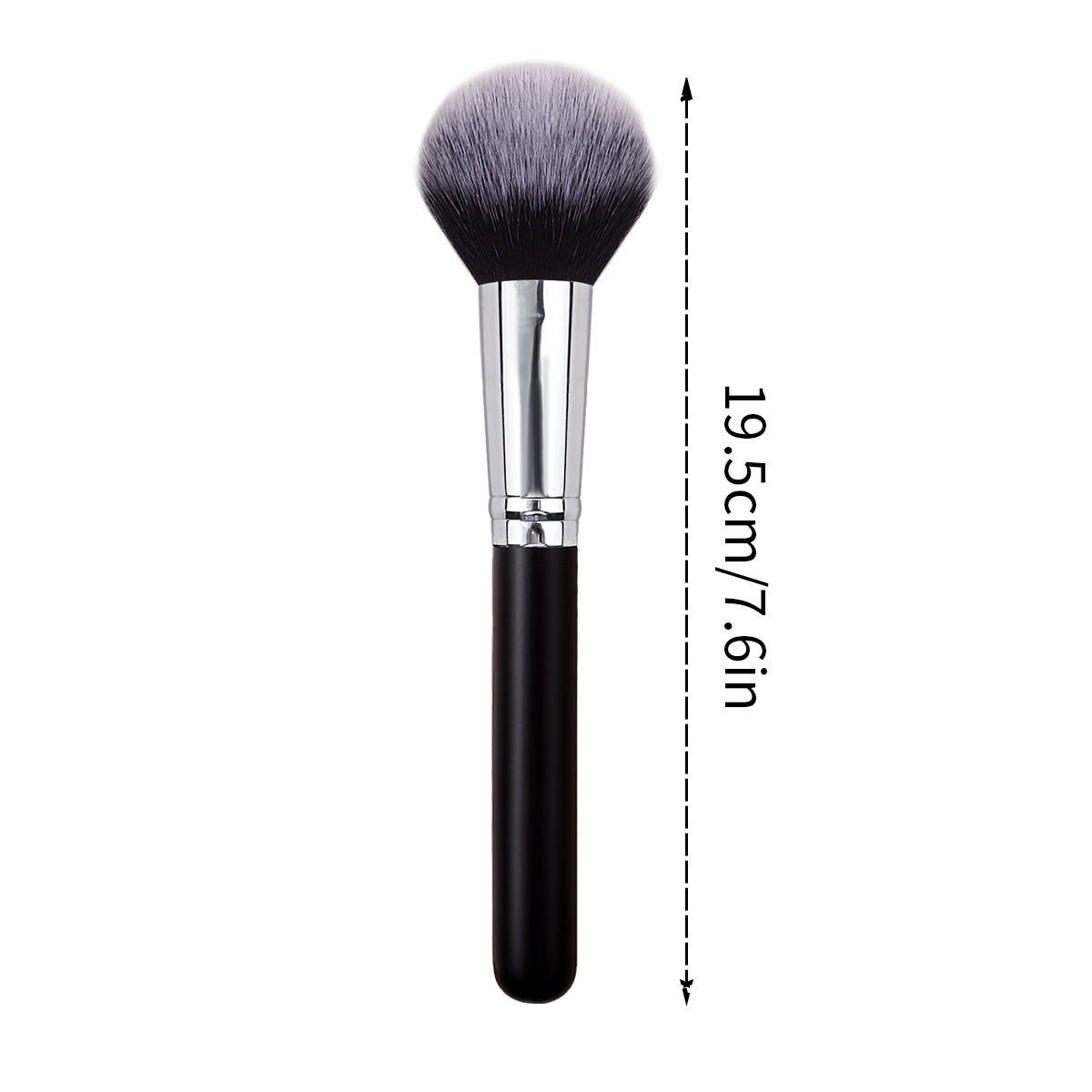 New single-stem loose brush, large black round head soft bristle setting blush brush, a multi-functional portable beauty tool Application Scenario