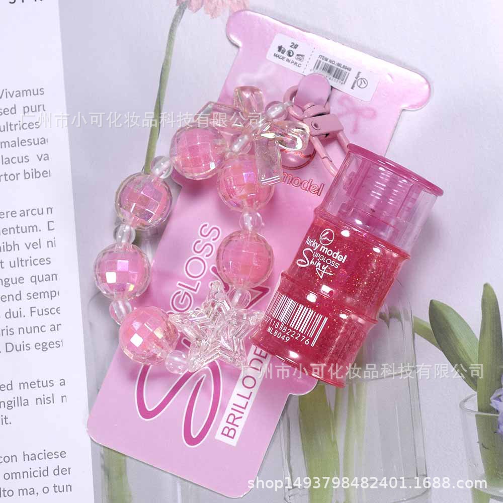 ML8049 Thermochromic Lip Oil LUCKY MODEL Export card-hanging bracelet Lip gloss New MAGIClipoil Specification drawing