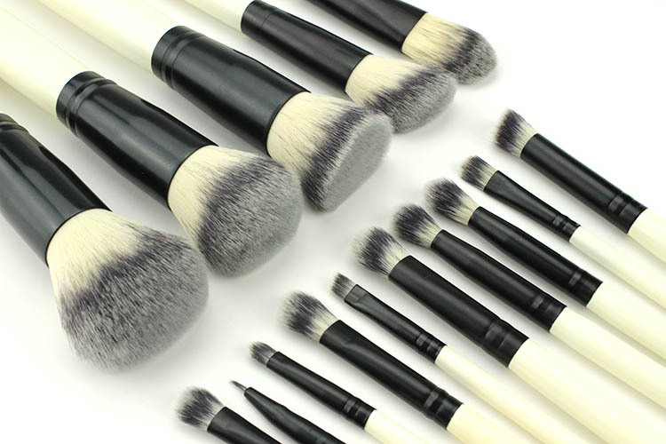 15-piece makeup brush set, fiber bristle complete eyeshadow brush, portable makeup brush, beginner's beauty tools wholesale Specification drawing
