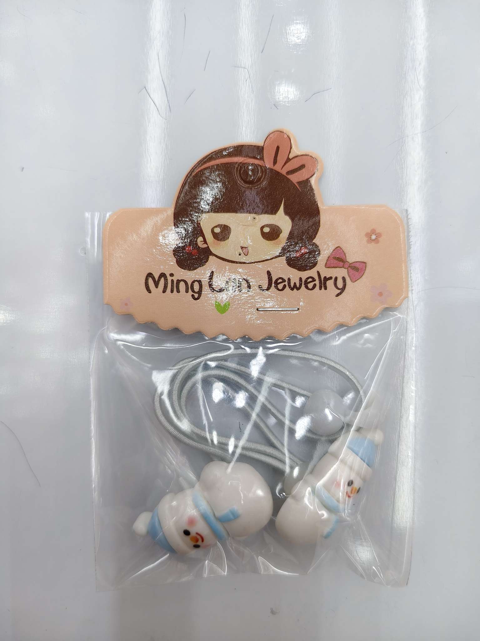 最近流行款式圣诞节儿童头饰五款一卡不同图案，3007B茗兰饰品详情图2