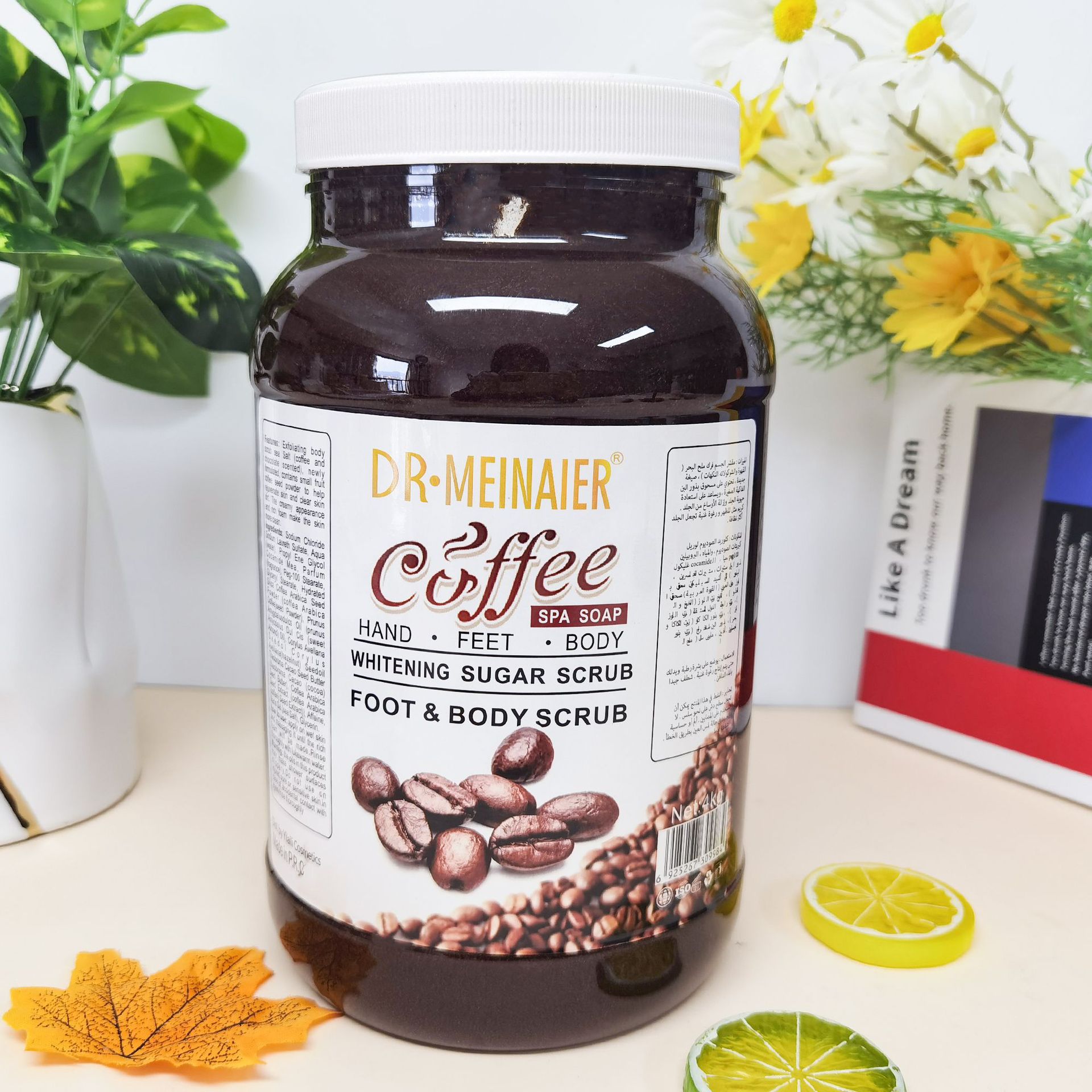 Cross-border coffee scrub salt Smooth body exfoliation Full body Scrub for men and women's smooth and bright skin bath 4KG full figure