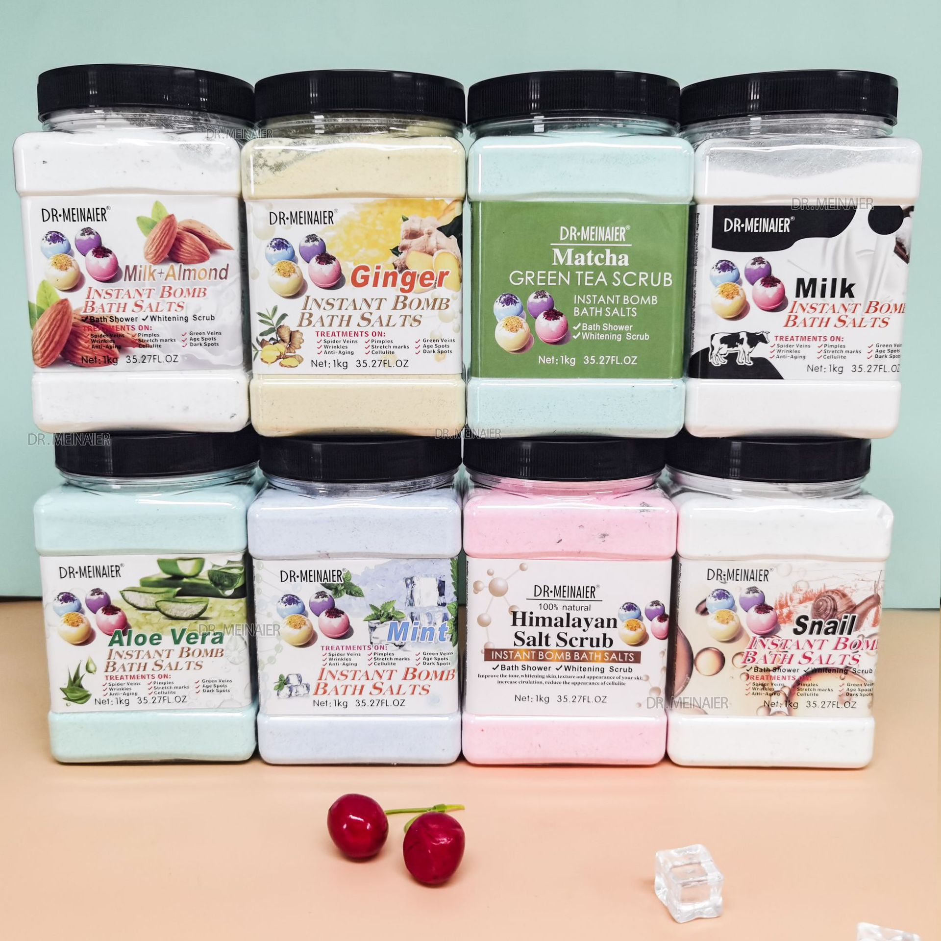 Cross-border Explosive Petal Bath Salt Bath Ball Nourishing and Moisturizing Skin Instant Bath Salt Bath Ball Bath Powder 1000g details Picture