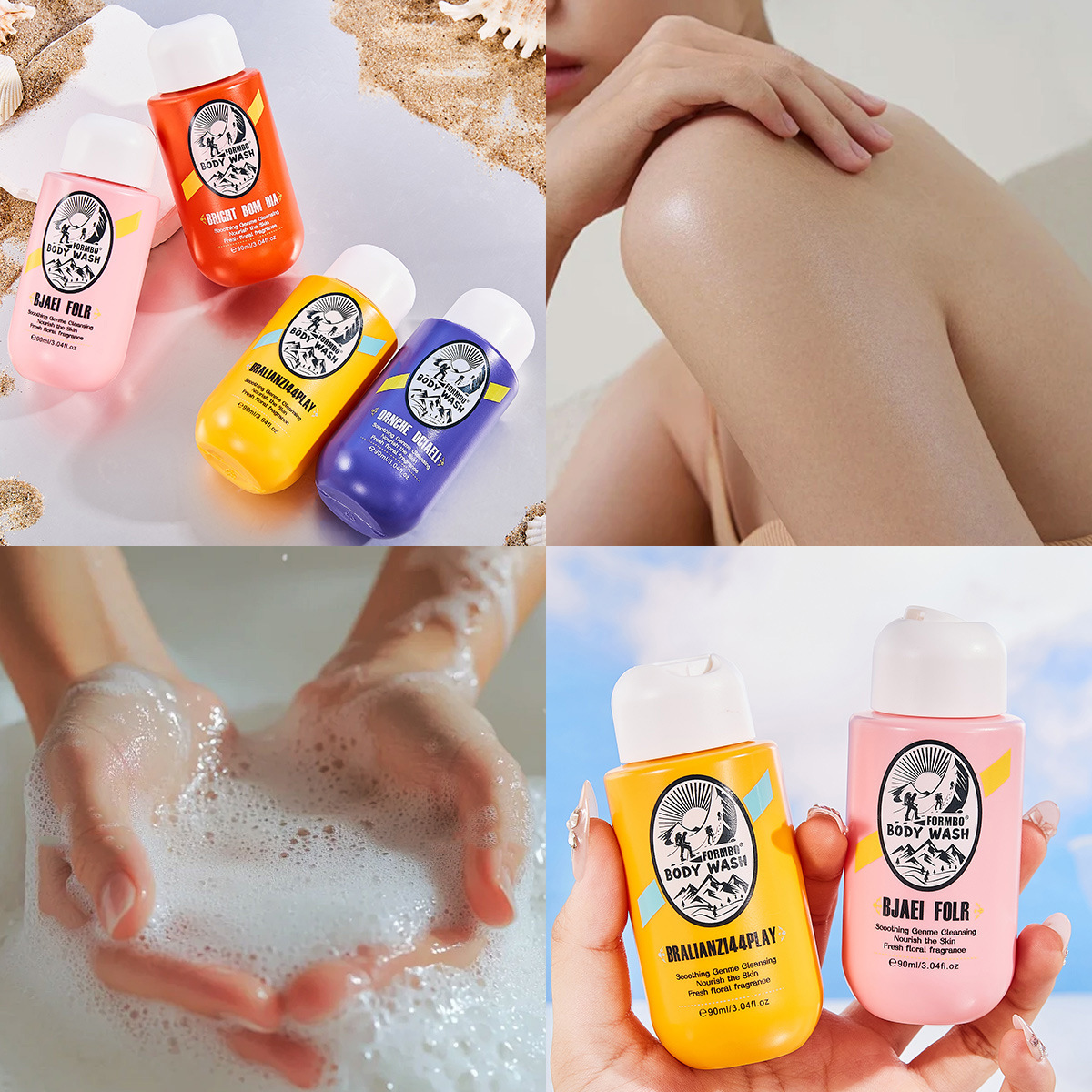 【 Cross-border Exclusive 】FORMBO Body Wash is refreshing, smooth, leaves a lasting fragrance and is a bestseller on Amazon Specification drawing