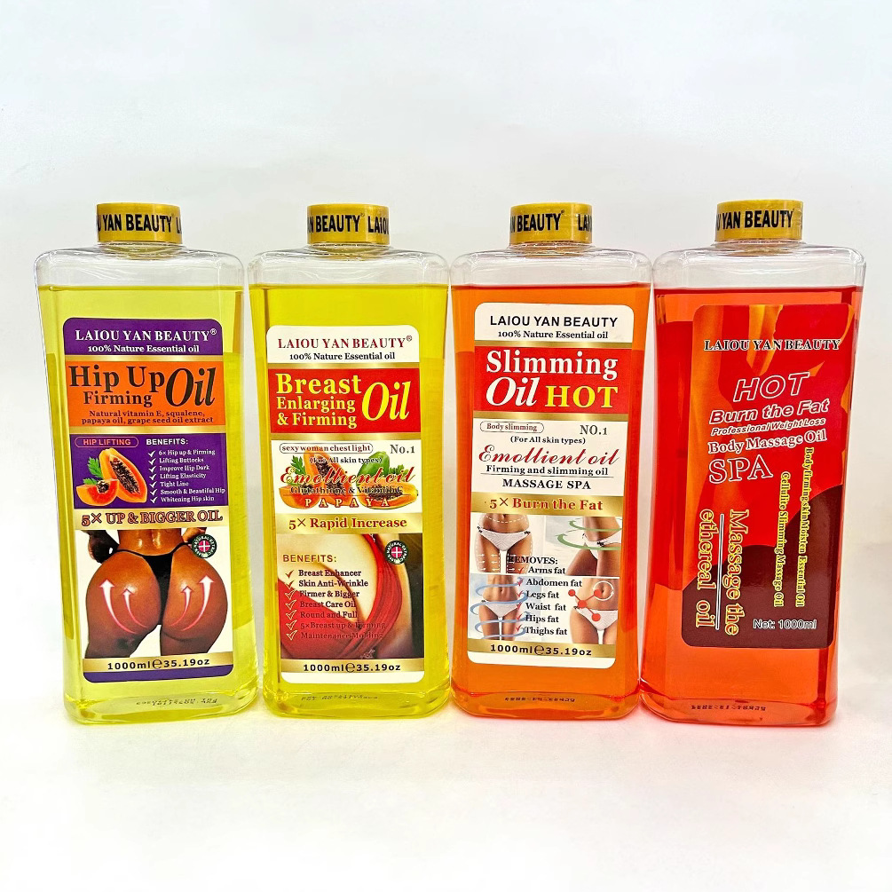 Cross-border turmeric oil 1000ml Kojic acid Oil Facial and Body Tea tree Massage Oil Massage spa Cross-border wholesale full figure