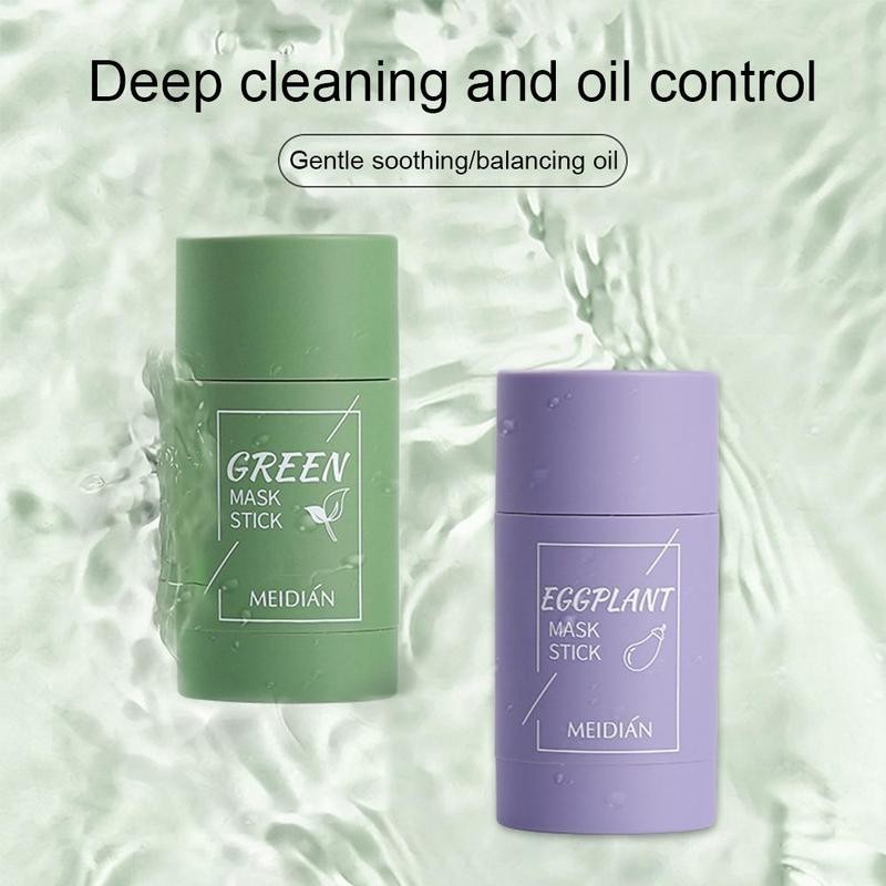 MEIDIAN Cross-border exclusive Meidian Plant Solid Mask Stick for cleaning and application, Eggplant green tea puree mask stick Application Scenario