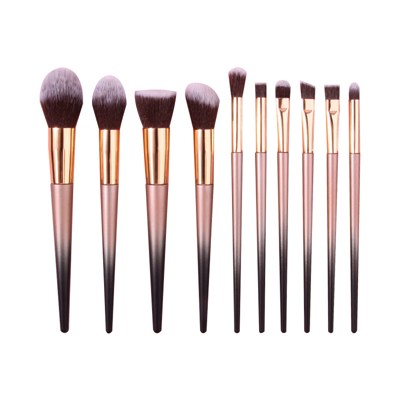 10 fashionable makeup set brushes, portable bucket, soft cross-border best-selling makeup brushes, makeup tool brushes Item Picture