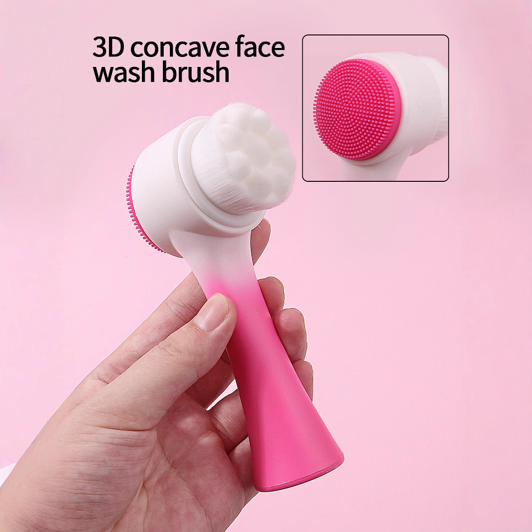 New simple face wash brush set with flannel headband, women's makeup sweat-absorbing bow face wash strap in stock details Picture
