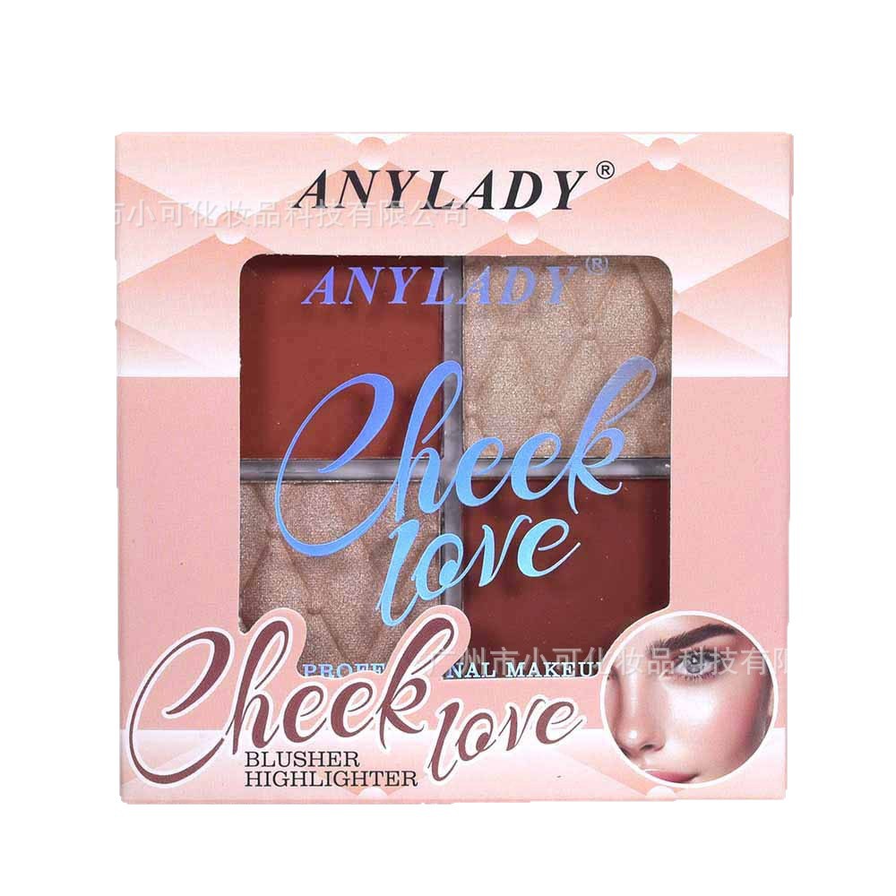 8351 New Four-color blush High-gloss set for export [ANYLADY] highlight&blusher Item Picture