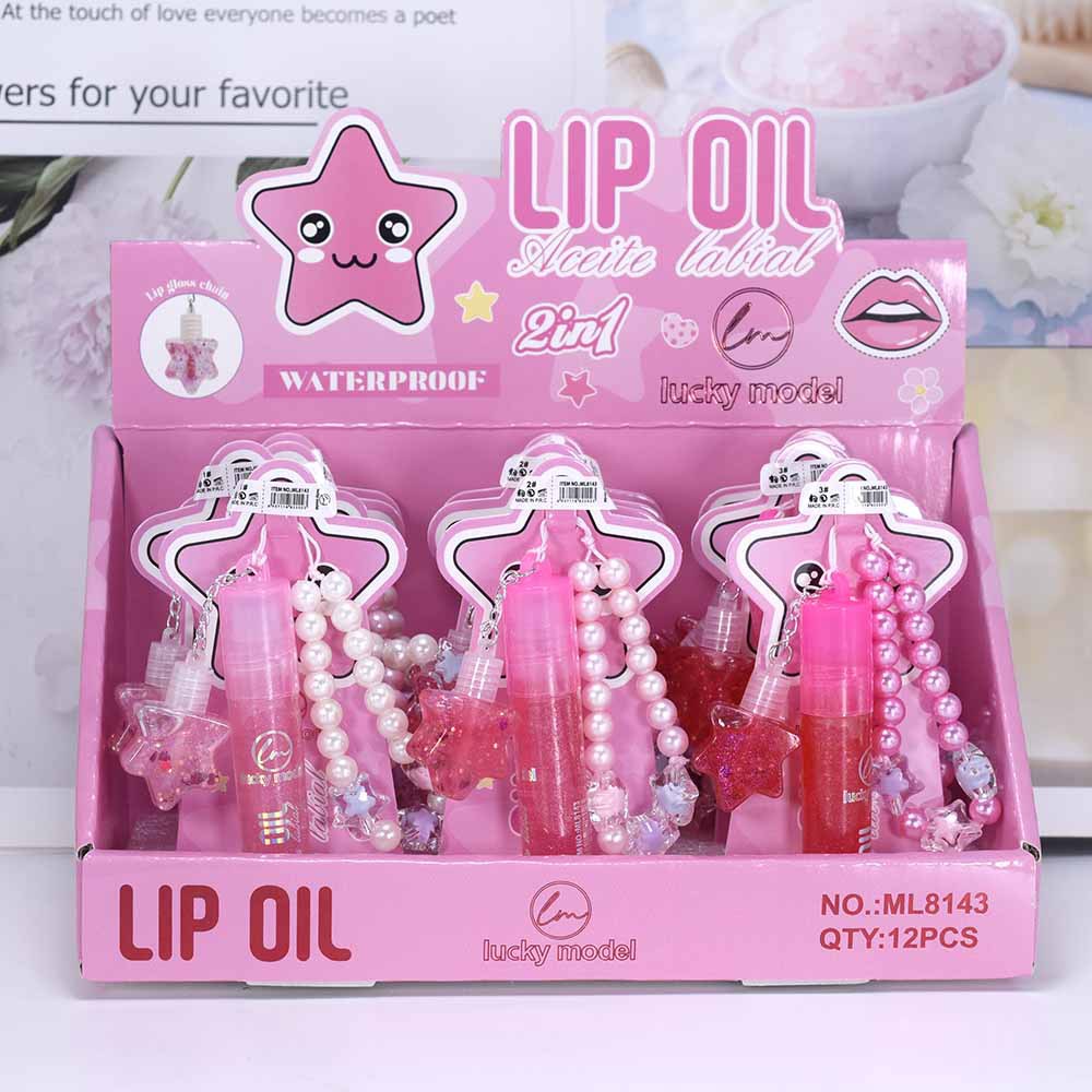 ML8143 Three-in-one bracelet Rolling Lip Gloss, color-changing Lip Gloss LUCKY MODEL New lipgloss full figure