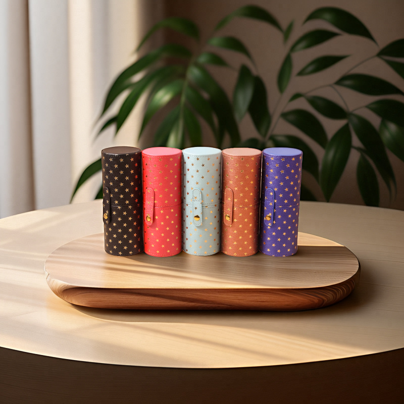 New creative PU makeup tools, makeup brush storage bucket, complete brush storage box, dust-proof and water-proof beauty tools details Picture