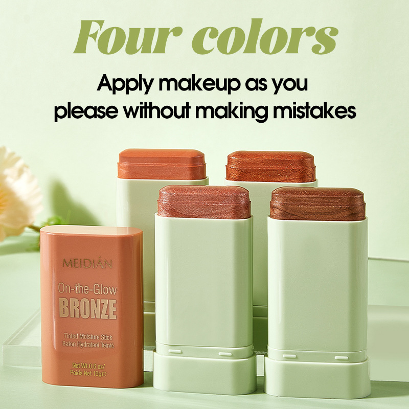 【 Cross-border Exclusive 】 Meidian Blush Stick for Lip and Cheek Use, Clear and Natural matte Contouring Blush, Amazon Bestseller Specification drawing