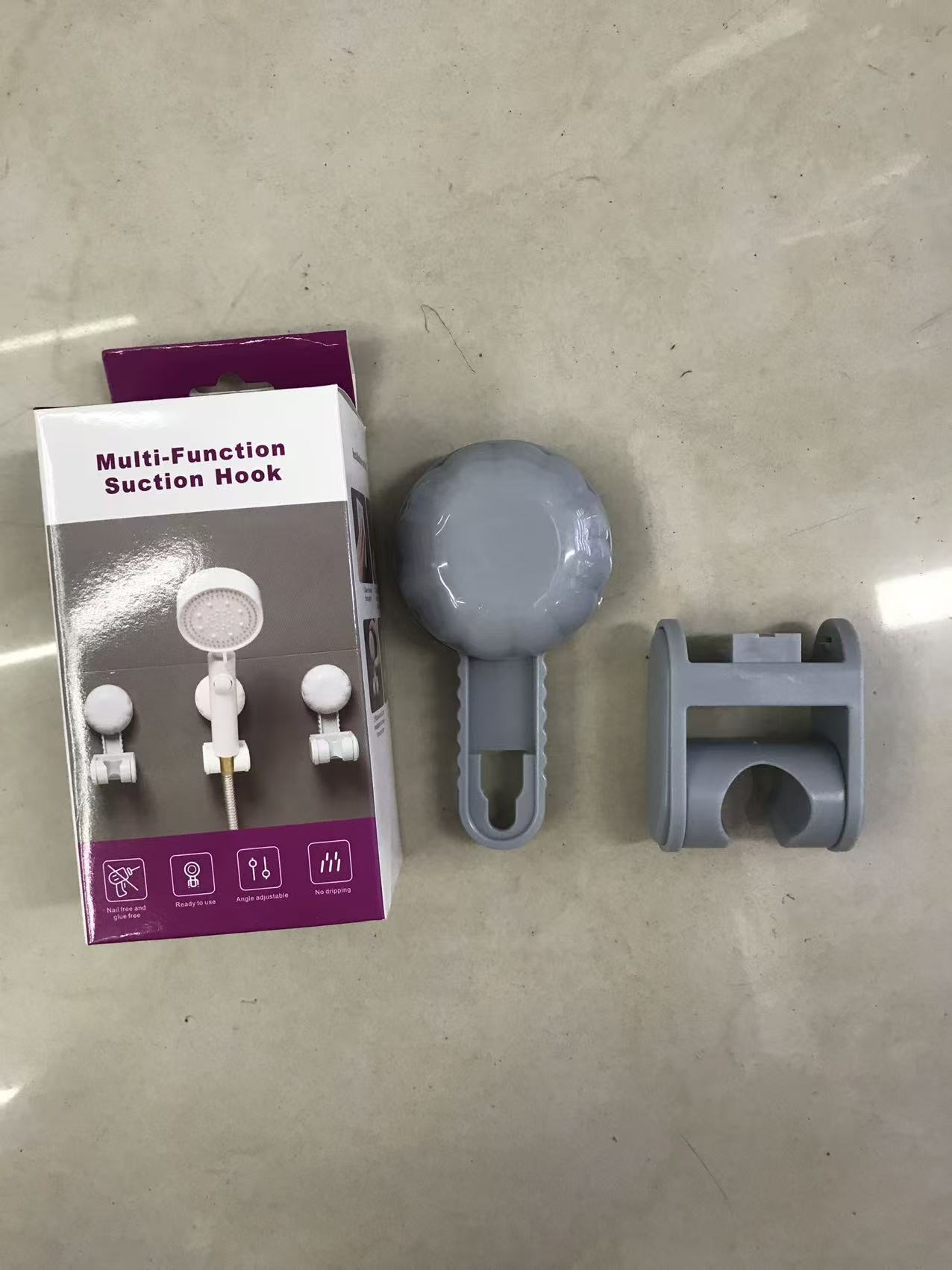 吸盘厕所挂/日用百货用品/免打孔收纳架/置物架配件/卫生间三角架产品图
