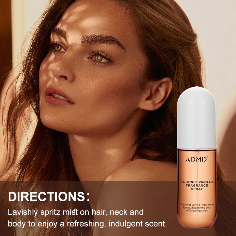 Cross-border Shein's best-selling ADMD coconut vanilla fragrance spray, alcohol-free, FDA/CN export wholesale Specification drawing
