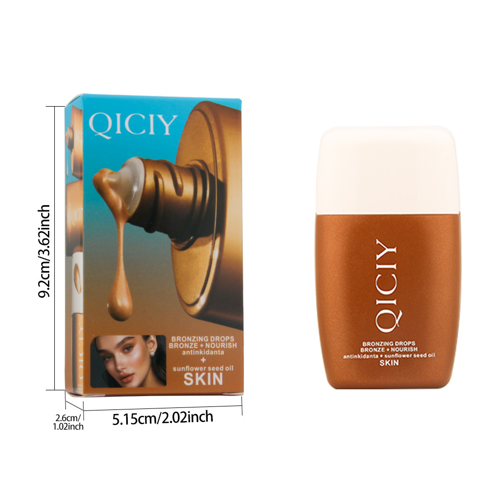 QICIY+ 4-color Highlighter Contouring Liquid is hydrating, light and naturally slimming. Amazon cross-border wholesale Item Picture