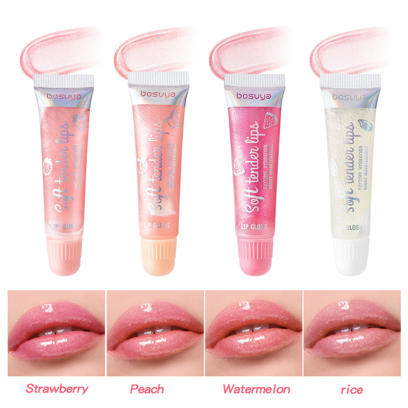 Wholesale of BOSUYA Thermochromic Lip Balm + Pearlescent Lip Oil 2-tube set and fruit lip balm set exclusively for cross-border supply details Picture