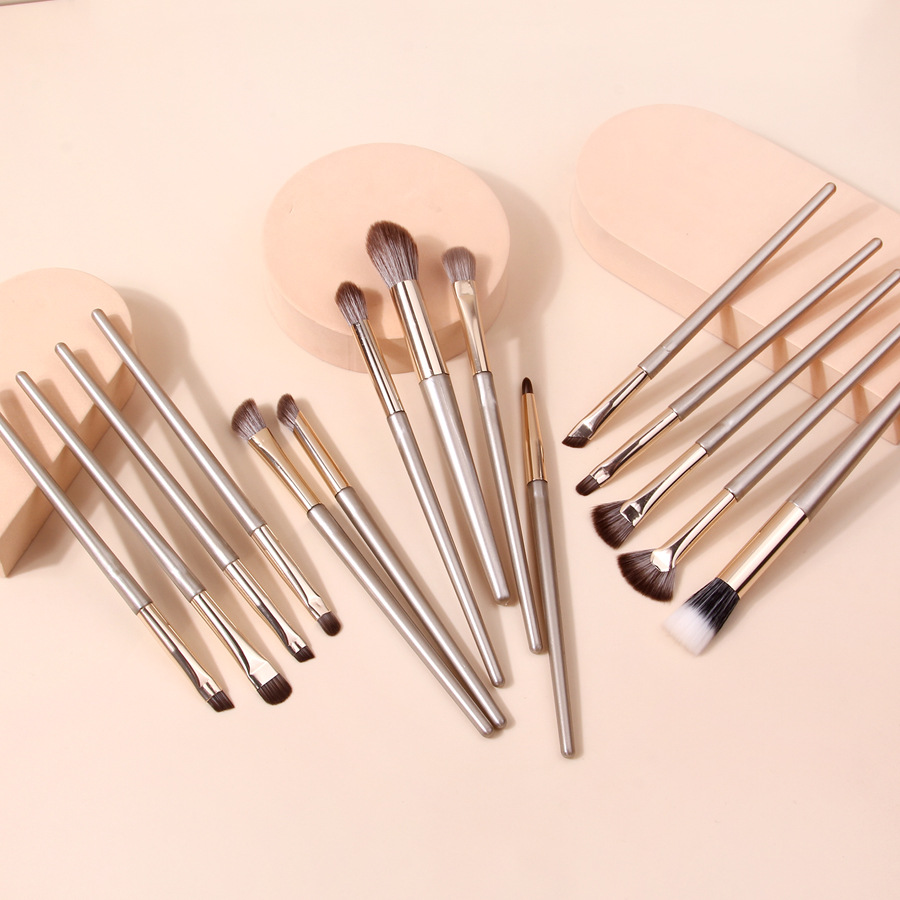 New 15-brush makeup brush set: Eyeshadow, blush, powder brush, concealer, highlight brush, complete set of brush tools for beginners Specification drawing