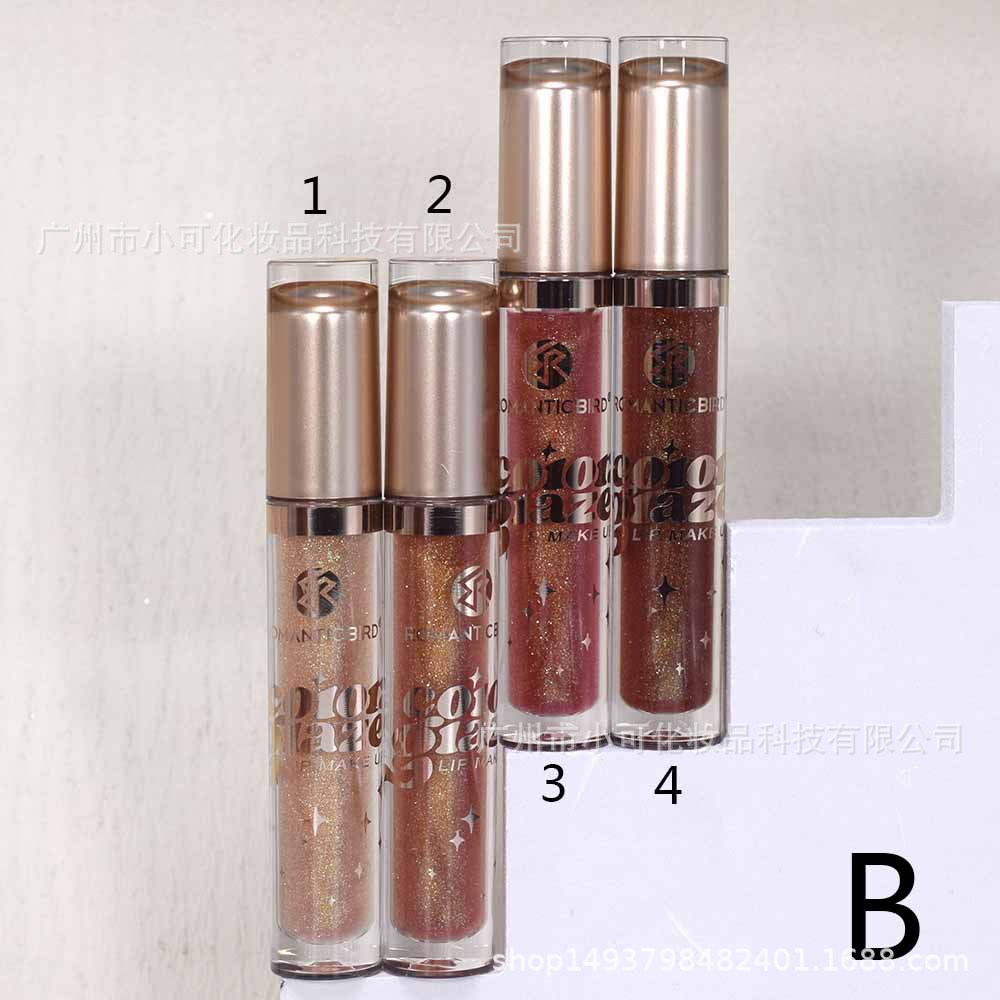 ROMANTIC BIRD's New Sparkling Lip Gloss RB332, Shining Lip Gloss 2025 Specification drawing