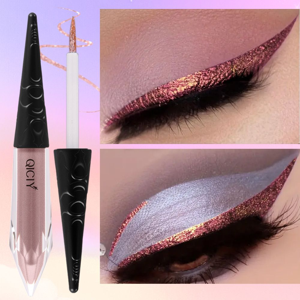 Cross-border exclusive QICIY+ 6-color pearlescent sparkling eyeliner, waterproof, oil-proof, quick-drying, easy to remove, no smudging, long-lasting Application Scenario