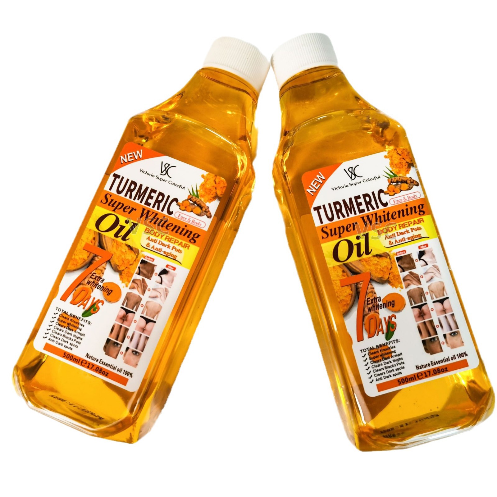 Cross-border turmeric essential Oil Facial and Body Brightening and Moisturizing Essential Oil Firming and Darkening Moisturizing Massage Oil Softening Argan Glycerin Item Picture