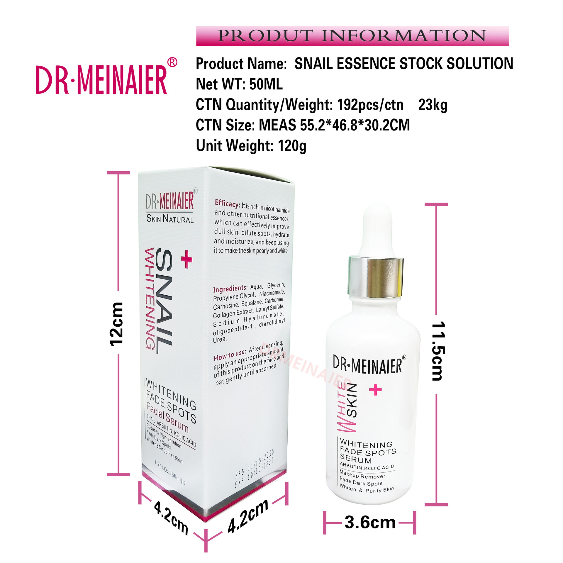 Cross-border snail Facial care and skin care set, hydrating and moisturizing essence, Repairing cream to nourish the skin, wholesale for export Item Picture