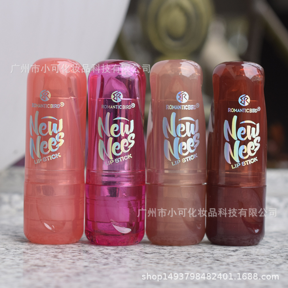 New export [ROMANTIC BIRD] R4714 Gold Foil color-changing Temperature Lipstick MAGIC LIPBALM Specification drawing
