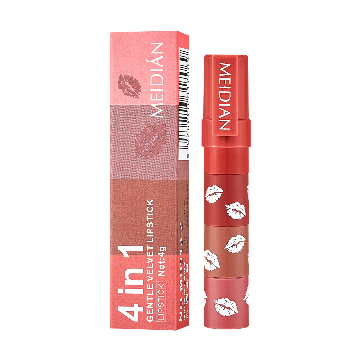 Cross-border exclusive Meidian 4 and 1 lipsticks are not easy to stick to the rim of the cup, waterproof and do not fade, improving complexion, and are affordable Item Picture