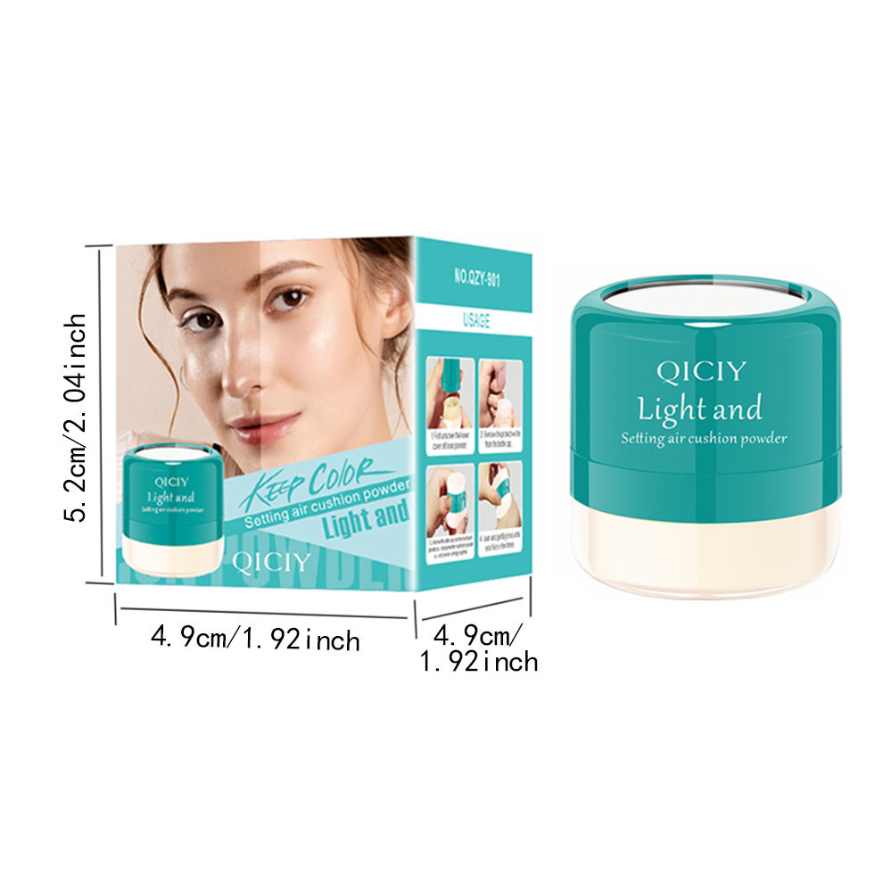 Cross-border exclusive QICIY cushion Loose Powder, waterproof, long-lasting, setting, brightening, concealing, waterproof and oil-control loose powder, Amazon Item Picture