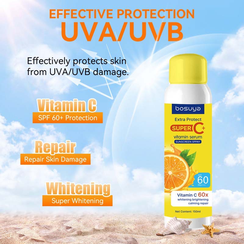 BOSUYA, a cross-border exclusive sunscreen spray, isolation protection spray and sunscreen spray, is a bestseller in foreign trade details Picture