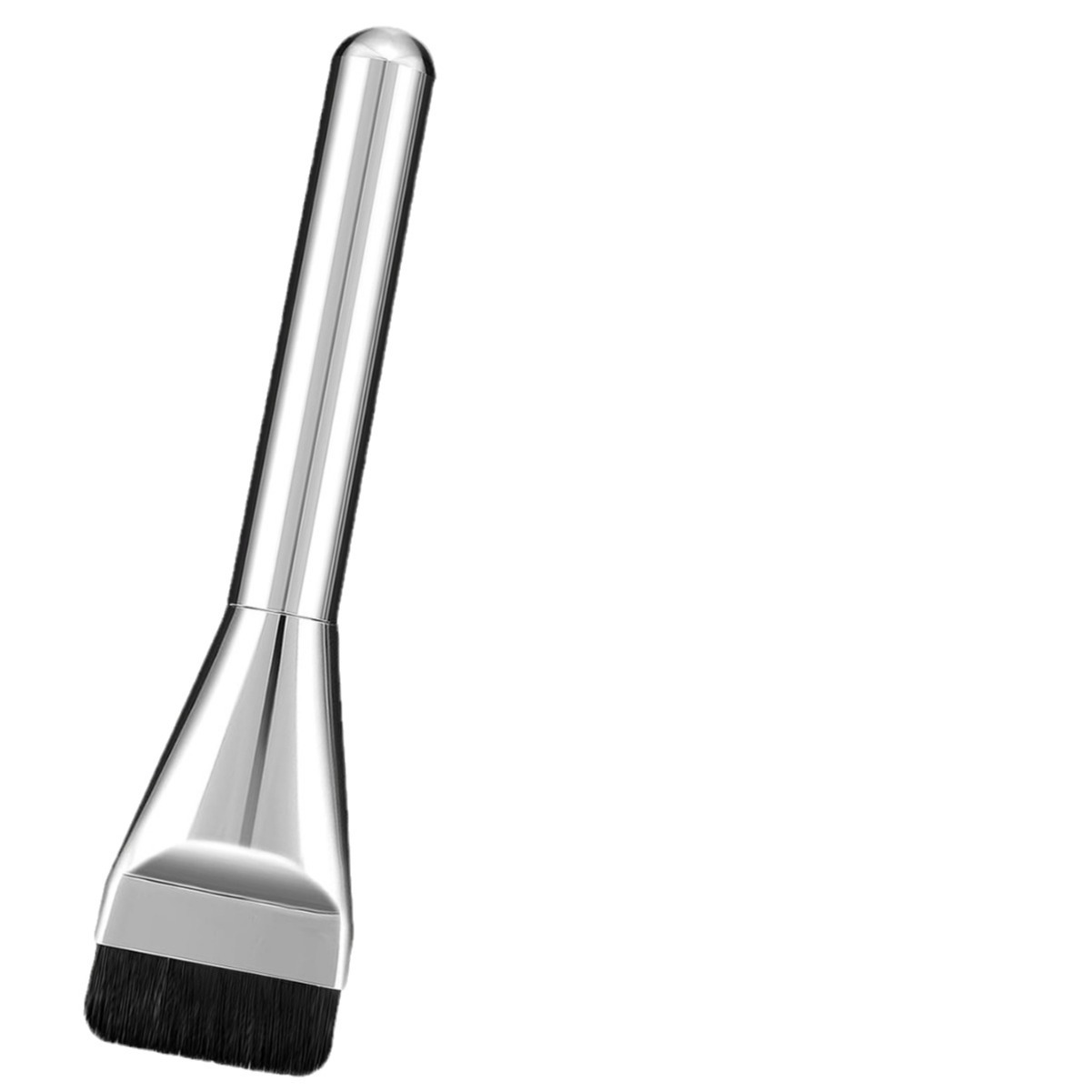 One-line foundation brush, thin flat head, Magic leaves no trace, no powder ingles, professional mask brush, super soft flocking triangular powder puff Item Picture