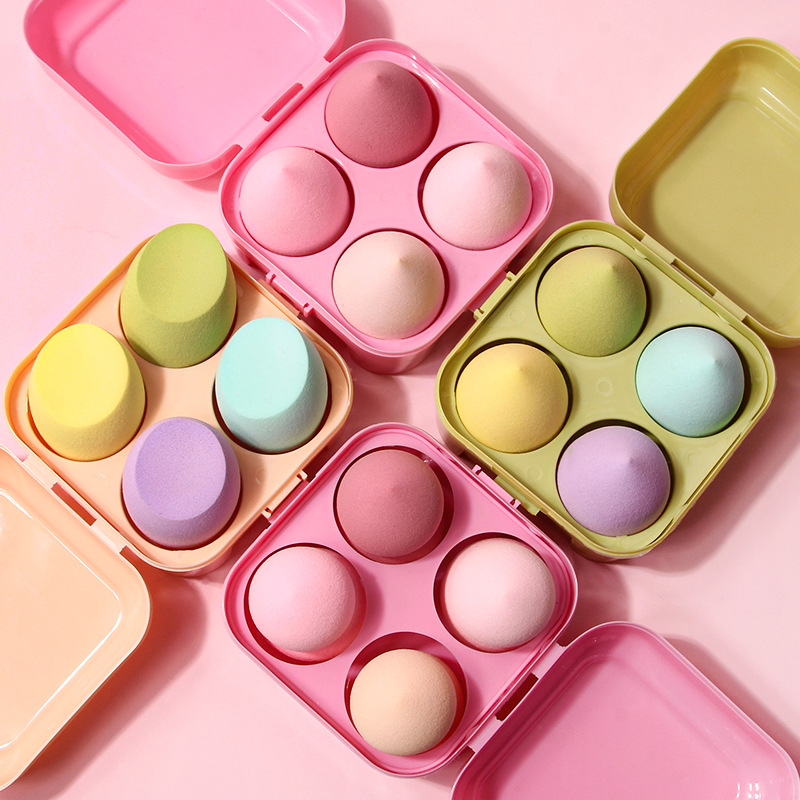 Beauty egg storage box, dry and wet dual-purpose, gourd egg powder puff, sponge egg, makeup egg pad, powder puff, super soft, no powder absorption Application Scenario