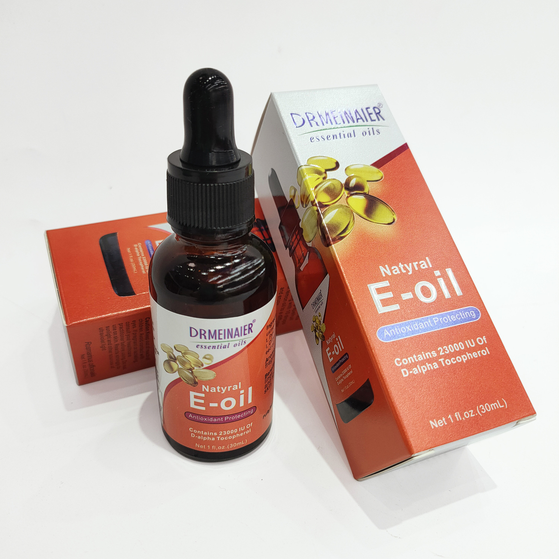 Cross-border Vitamin E Oil 30ml, body, face, hand, foot and hair care essential oil, Vitamin E essence for export full figure