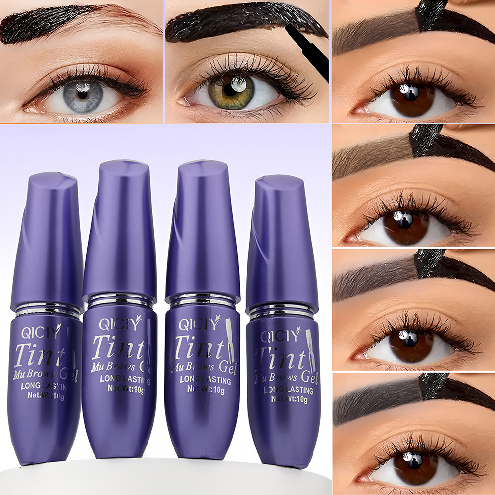 Cross-border exclusive QICIY Tear Eyebrow Cream, long-lasting waterproof, sweat-proof, waterproof, quick-drying tear Eyebrow cream, a best-selling eyebrow dye details Picture