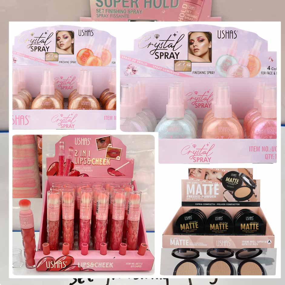 12 sets of export cross-border trade [USHAS] Highlighter Eyebrow dye eyeliner cream full figure
