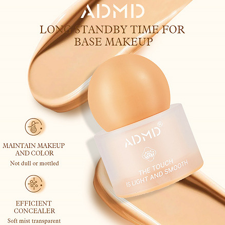 Wholesale factory direct sales of ADMD Small Round Cap Penetrating Soft Skin Light and Long-lasting Foundation, MSDS/FDA full figure