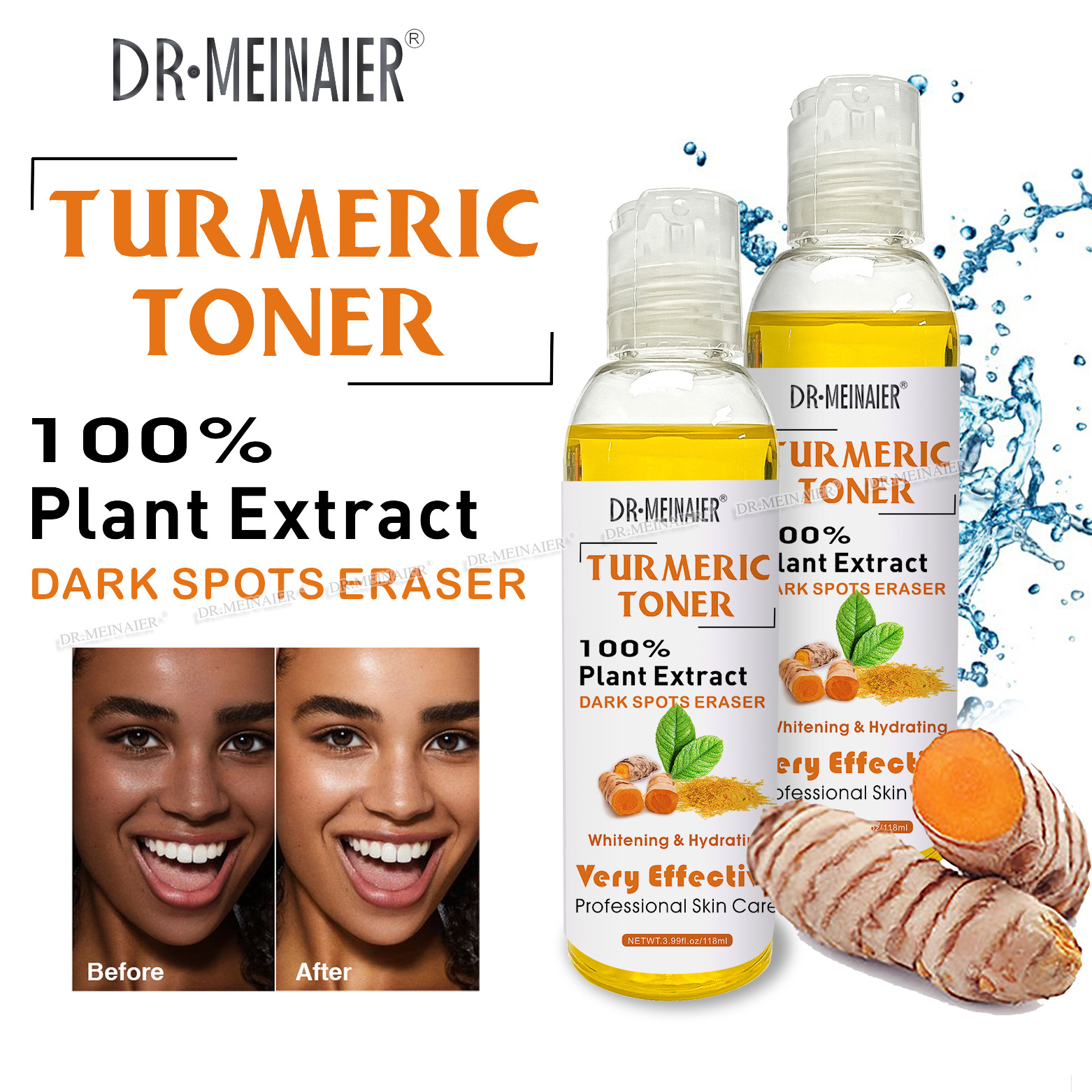 Cross-border toner Water for moisturizing, hydrating, firming and nourishing the skin, 118ml softening essence water for export wholesale full figure