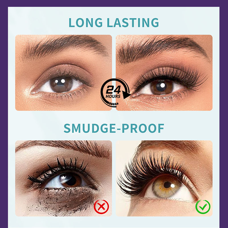QICIY's cross-border best-selling mascara is waterproof, thick, long-lasting, natural and does not smudge. Wholesale of eyelash base cream and makeup Specification drawing