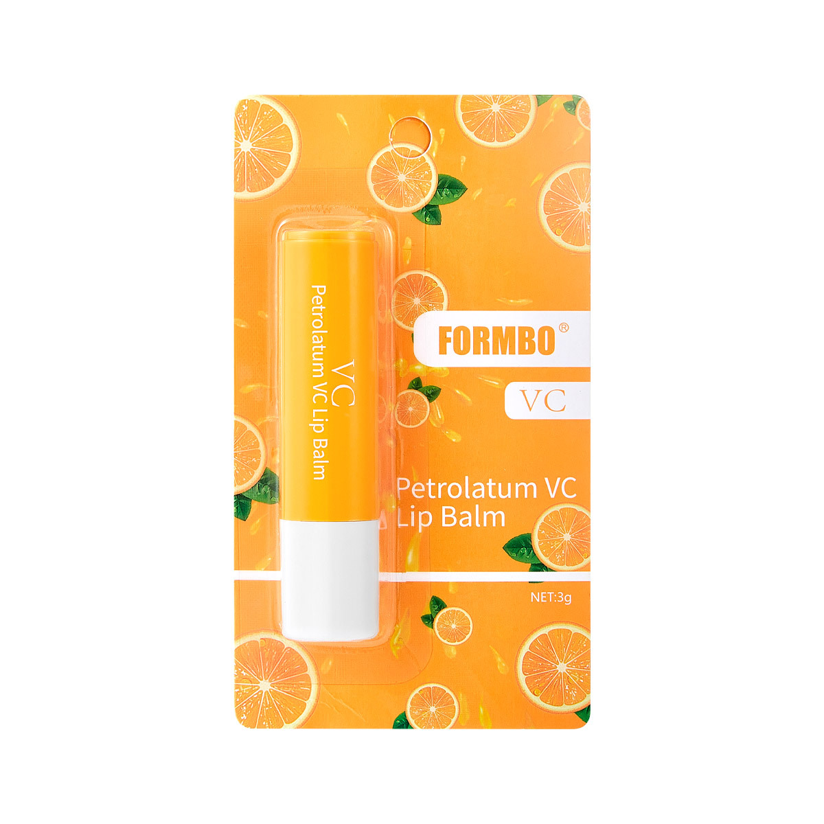 【 Cross-border Exclusive 】FORMBO Vitamin C Lip Balm hydrates, moisturizes, nourishes, prevents dryness and cracking, reduces lip lines and removes dead skin Item Picture