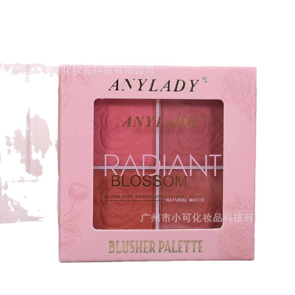 8422 New Four-Color Blush Blush [ANYLADY] Multi-color blusher palette Item Picture