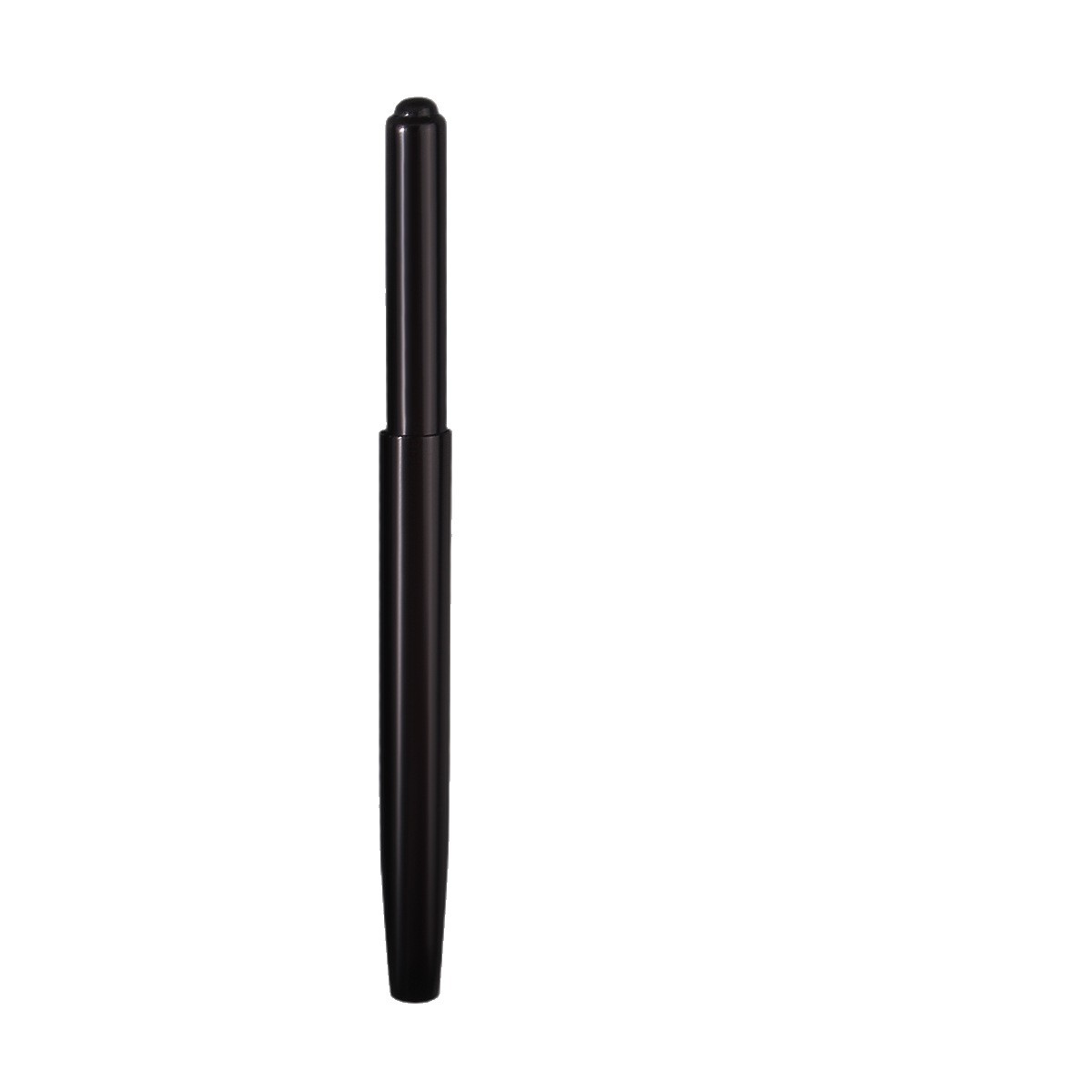 Two black retractable lip brushes, portable lipstick brush, lip gloss, lip gloss, and smudging brush, special makeup tools for makeup artists Item Picture