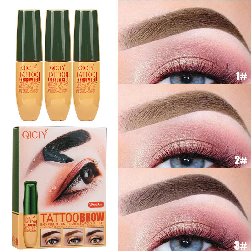 【 Exclusive for Foreign Trade 】 Wholesale of cross-border overseas version QICIY Eyebrow Lift Cream, long-lasting Makeup, anti-smudging and Waterproof Eyebrow Lift Cream Specification drawing