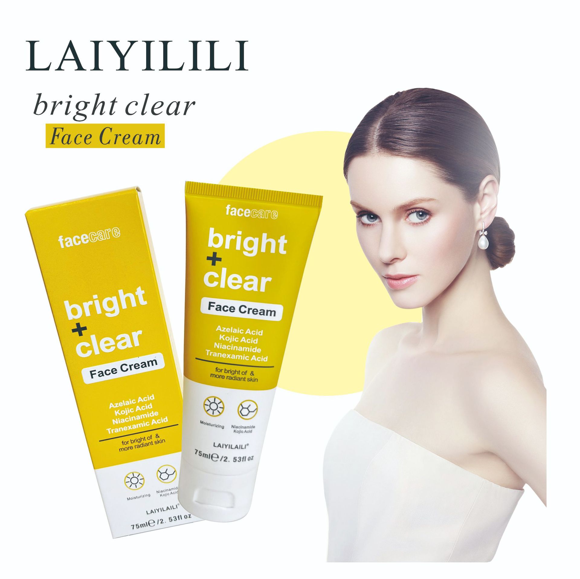 Wholesale and export of 75ml Cross-border Brightening and Cleansing Cream, Kojic Acid Brightening Moisturizing Cream and Transochic Acid Moisturizing Cream details Picture