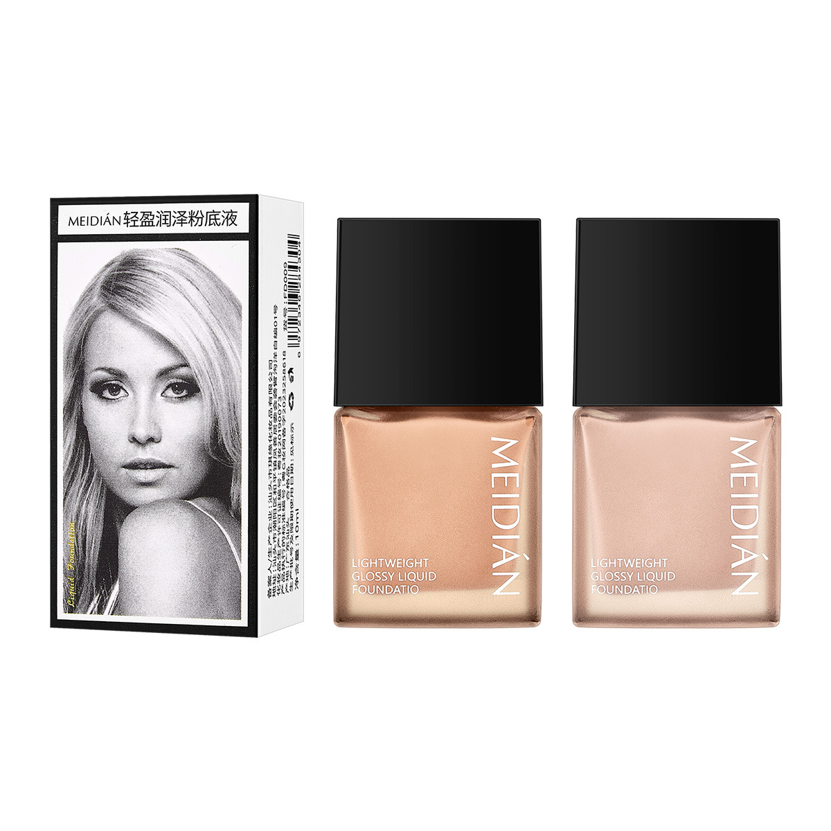 Meidian Light, Moisturizing and Long-lasting Foundation is light, adheres well, provides long-lasting coverage, controls oil, does not stick to powder, and is naturally breathable Item Picture
